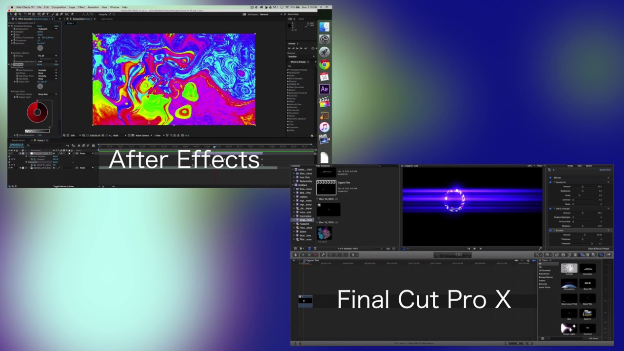 After Effect و Final Cut Pro