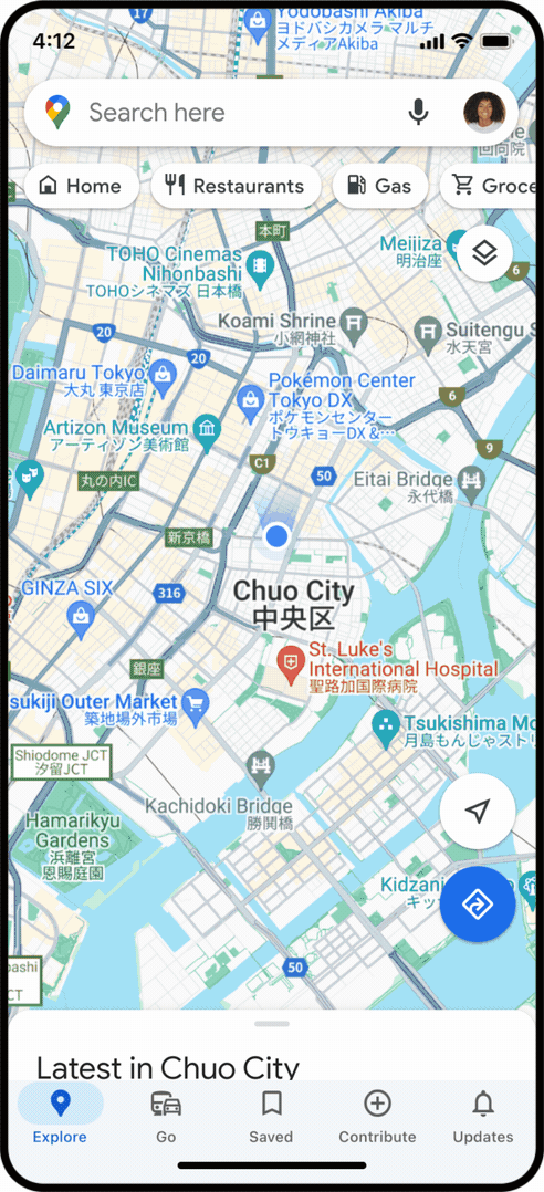 هوش مصنوعی در Google Maps