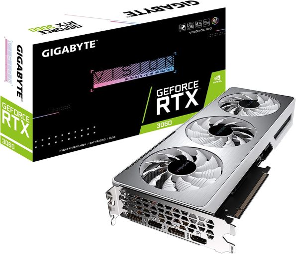 کارت گرافیک GIGABYTE GeForce RTX 3060 Vision OC 12G GDDR6