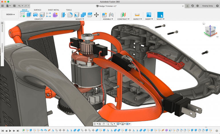 Fusion 360 و FreeCAD