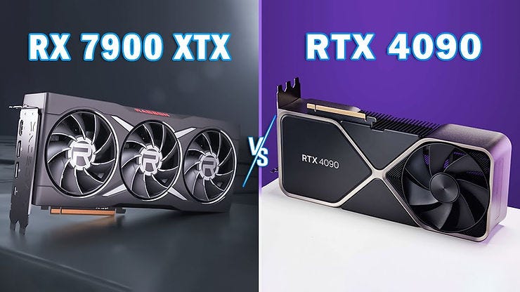 مقایسه RTX 4090 با RX 7900 XTX