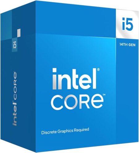 Intel Core i5-14400F Desktop Processor 10 cores (6 P-cores + 4 E-cores) up to 4.7 GHz