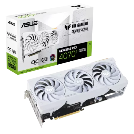 کارت گرافیک ASUS TUF Gaming GeForce RTX 4070 Ti SUPER 16GB GDDR6X White OC Edition