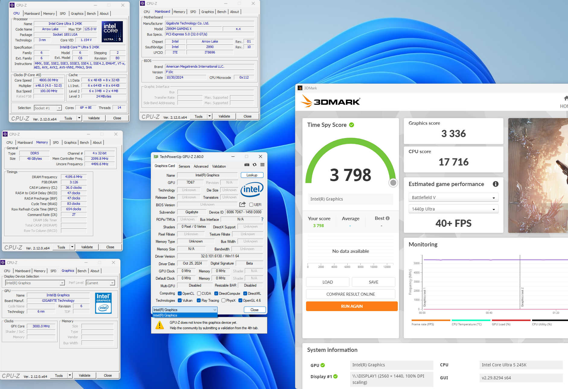 گرافیک مجتمع Core Ultra 5 245K