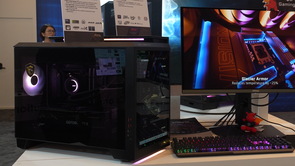 MSI MEG Vision X AI PC، دسکتاپ آیندهنگر با نمایشگر لمسی هوشمند