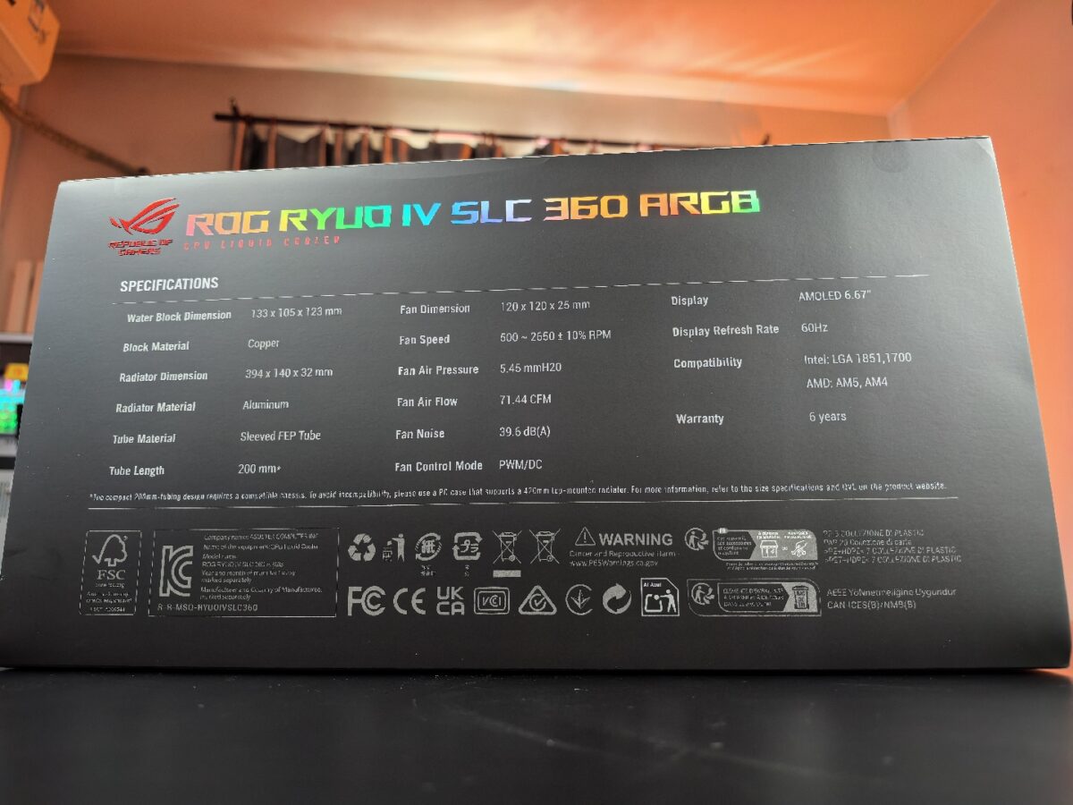 کولر ROG RYUO IV SLC ایسوس با صفحه نمایش AMOLED منحنی معرفی شد