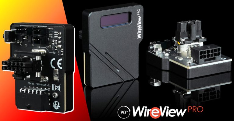 WireView Pro GPU 90°، مانیتورینگ هوشمند برق و دما