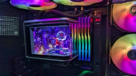 کولر ROG RYUO IV SLC ایسوس با صفحه نمایش AMOLED منحنی معرفی شد