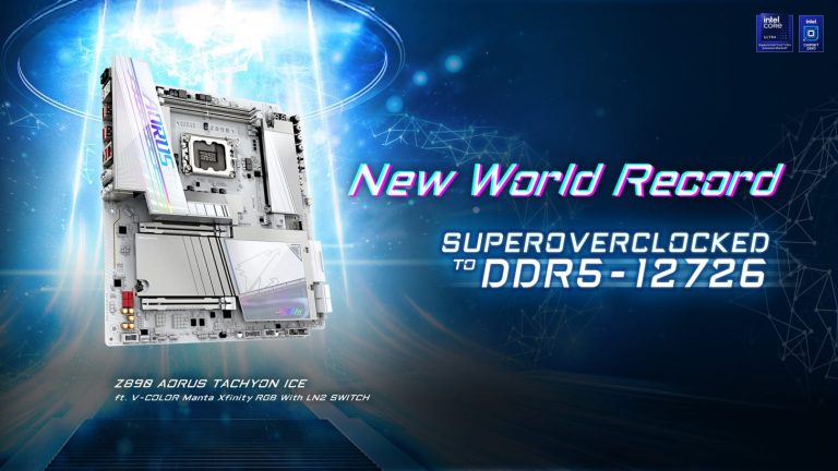 گیگابایت Z890 AORUS Tachyon ICE - رکوردشکن جهانی حافظه DDR5