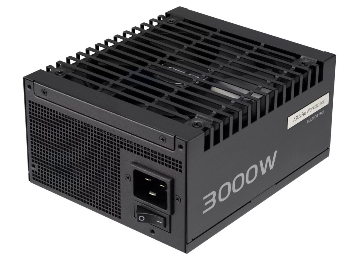 ایسوس منبع تغذیه ۳۰۰۰ واتی Pro Workstation برای چهار کارت RTX 5090 معرفی کرد