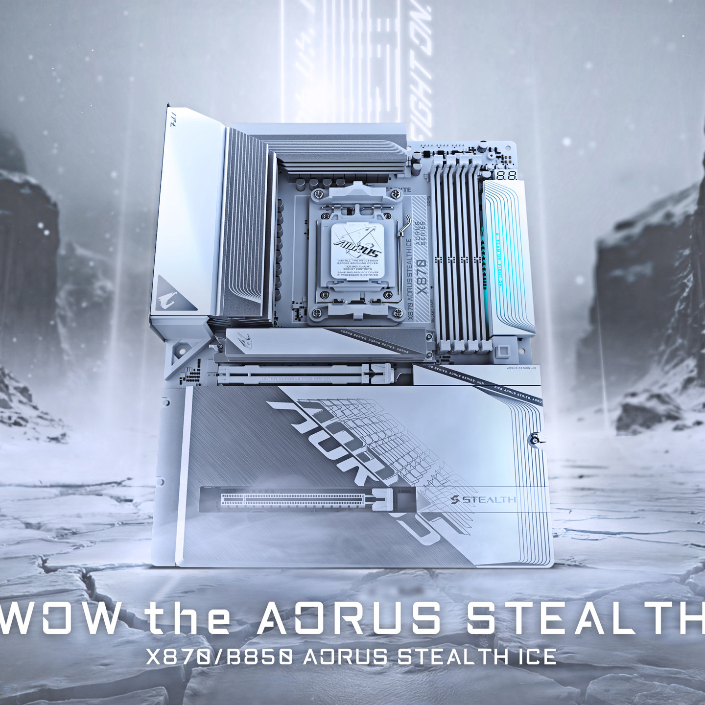 رونمایی از مادربردهای AORUS Stealth X870 و B850 با طراحی انقلابی