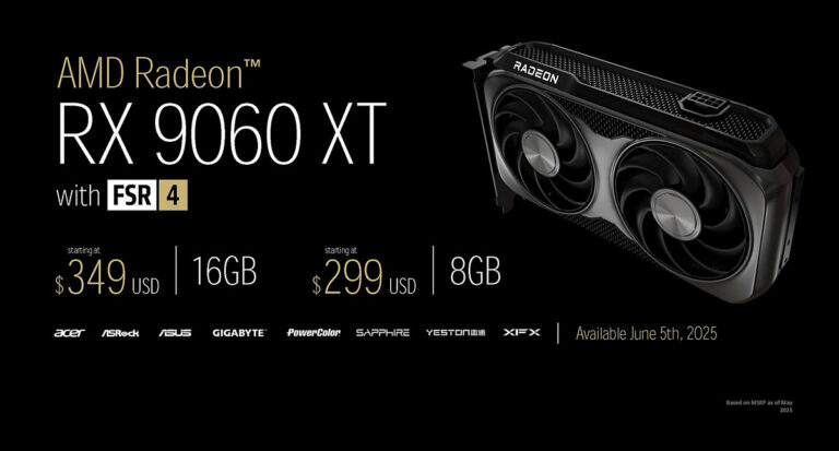 معرفی کارت گرافیک AMD Radeon RX 9060 XT