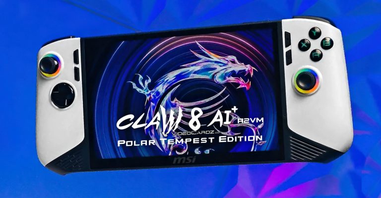 MSI نسخه جدید Claw 8 AI+ را با رنگ Polar Tempest و حافظه ۲ ترابایتی عرضه کرد