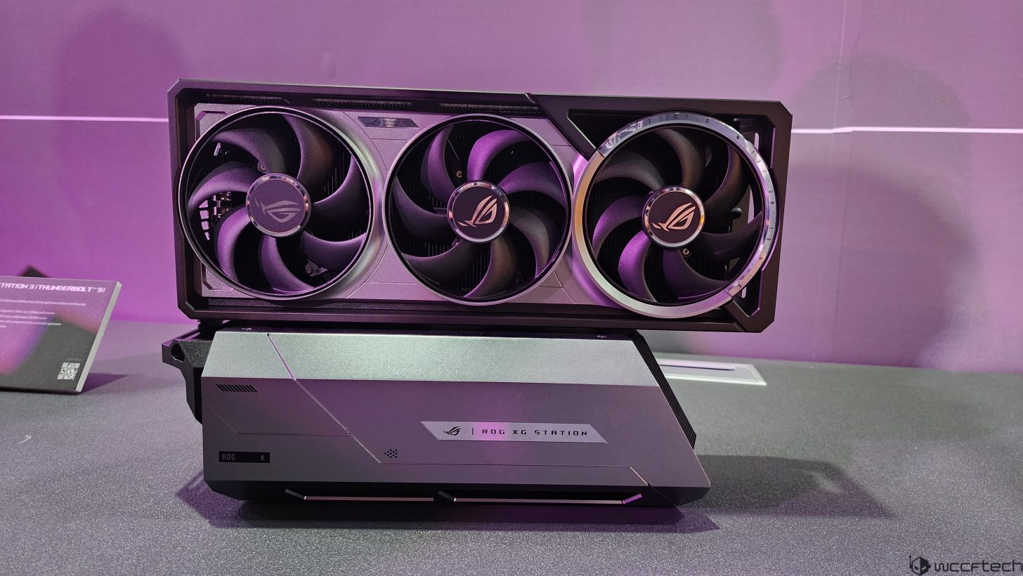 ROG XG Station 3 ایسوس داک کارت گرافیک خارجی قدرتمند با Thunderbolt 5 و پشتیبانی از RTX 5090