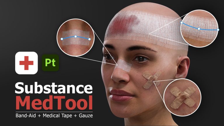 اضافه‌کردن چسب زخم و جزئیات پزشکی واقع‌گرایانه با Substance MedTool