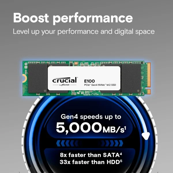 حافظه SSD کروشیال مدل E100 1TB