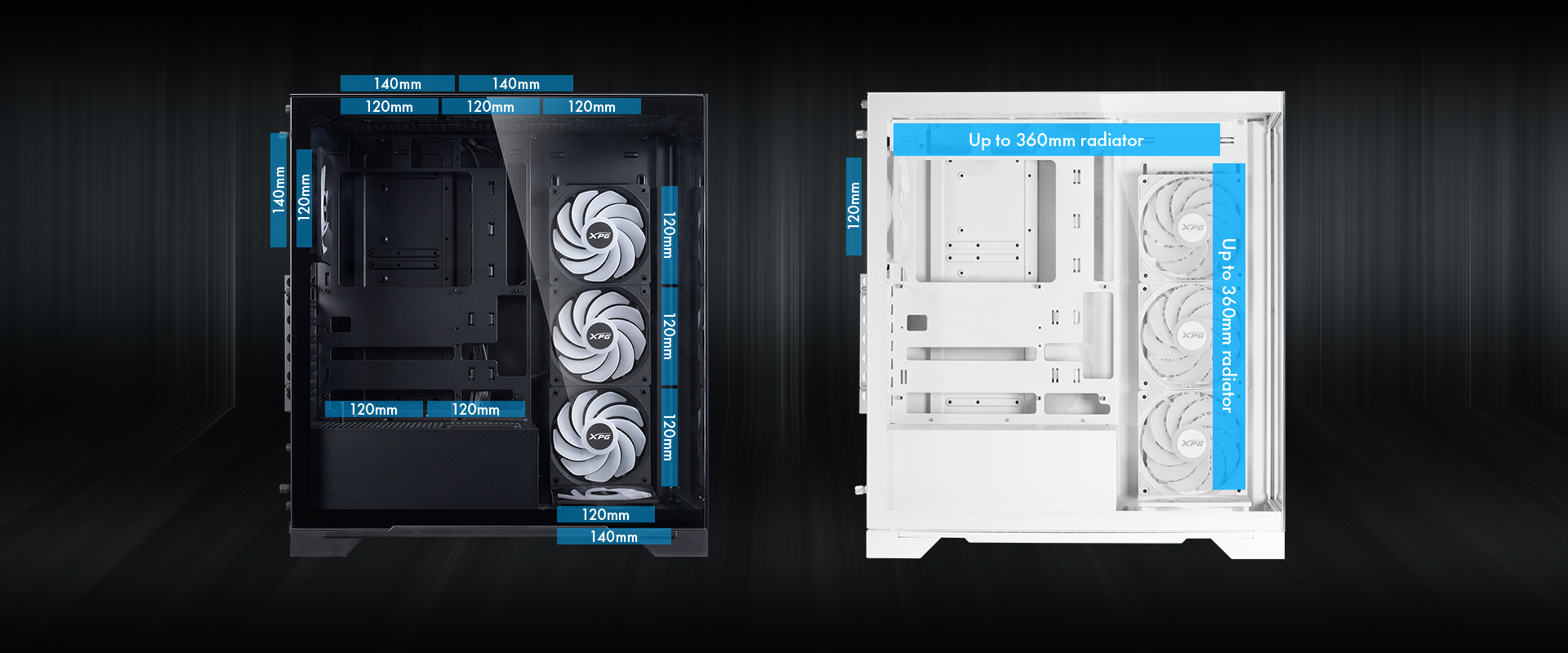 کیس XPG Invader X Mid Tower-White