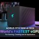 گیگابایت AORUS RTX 5090 AI Box، سریع‌ترین کارت گرافیک اکسترنال Thunderbolt 5 با خنک‌کننده آبی برای لپ‌تاپ‌ها