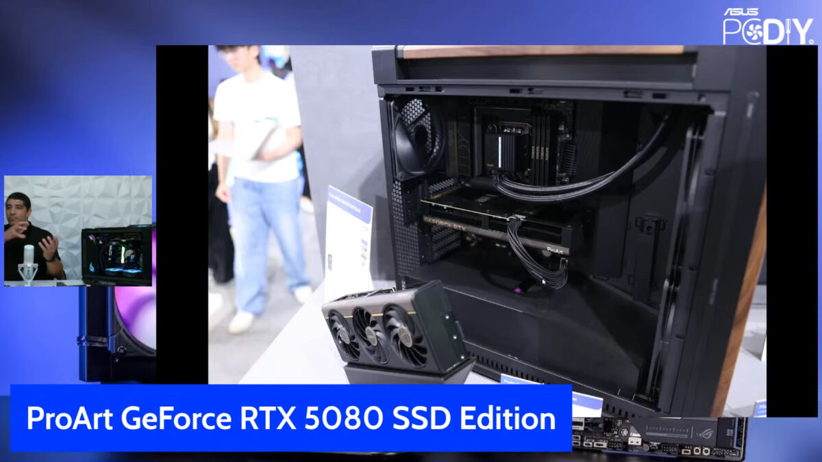 ایسوس دوباره غوغا کرد! کارت گرافیک ProArt RTX 5080 با جای SSD داخلی!