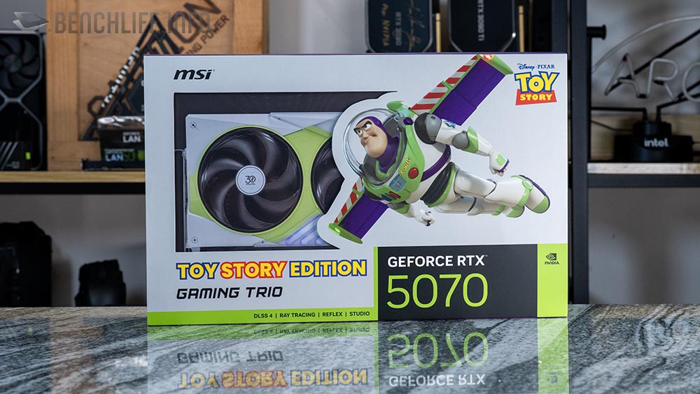 رونمایی از کارت گرافیک MSI RTX 5070 با طراحی باز لایتیر و کابل برق بنفش!