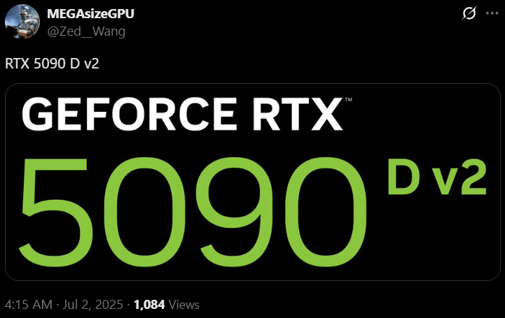 معرفی کارت گرافیک RTX 5090D v2 انویدیا؛ سازگار با قوانین جدید صادرات