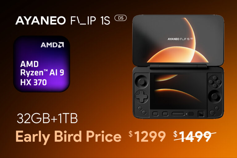 کنسول دو نمایشگر AYANEO Flip 1S DS با Ryzen HX 370 معرفی شد