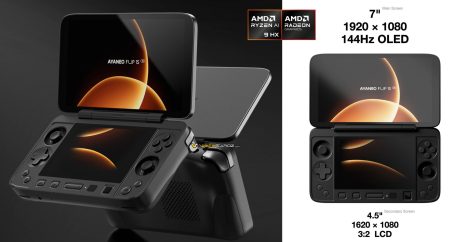 کنسول دو نمایشگر AYANEO Flip 1S DS با Ryzen HX 370 معرفی شد