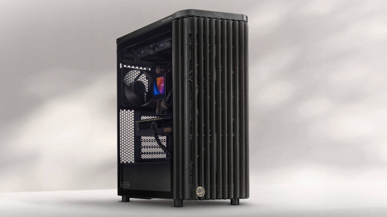 کیس ایسوس ProArt PA401 WOOD TEMPERED GLASS BLACK