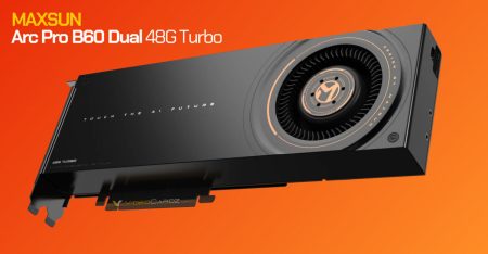 کارت گرافیک Maxsun Arc Pro B60 Dual غول ۴۸ گیگابایتی اینتل با قیمت ۱۲۰۰ دلار از راه می‌رسد!