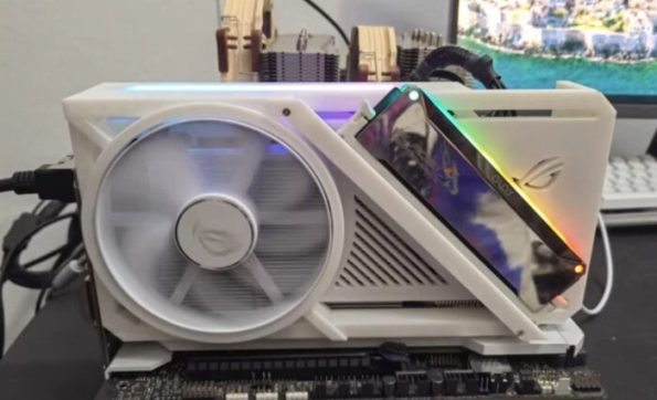 ارت گرافیک ASUS RTX 4090 STRIX در طراحی ROG Astral A-Edition با اسلات رم نمادین