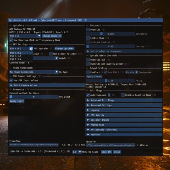 فعالسازی AMD FSR 4 بر روی کارت گرافیک Radeon RX 6800 XT و تاثیرات آن