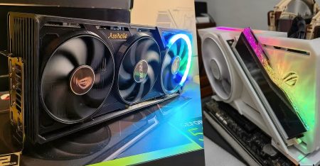 ارت گرافیک ASUS RTX 4090 STRIX در طراحی ROG Astral A-Edition با اسلات رم نمادین