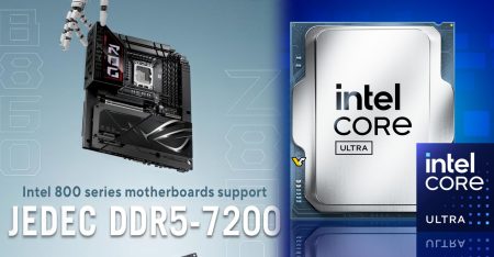 پشتیبانی رسمی مادربوردهای سری ۸۰۰ ایسوس از حافظه DDR5-7200 بدون اورکلاک