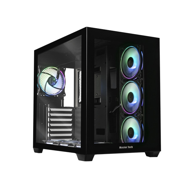 کیس مسترتک MasterTech Terabox RGB Mid Tower مشکی کیس مسترتک MasterTech Terabox RGB Mid Tower مشکی