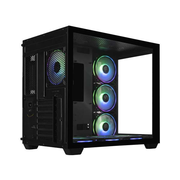 کیس مسترتک MasterTech Terabox RGB Mid Tower مشکی کیس مسترتک MasterTech Terabox RGB Mid Tower مشکی
