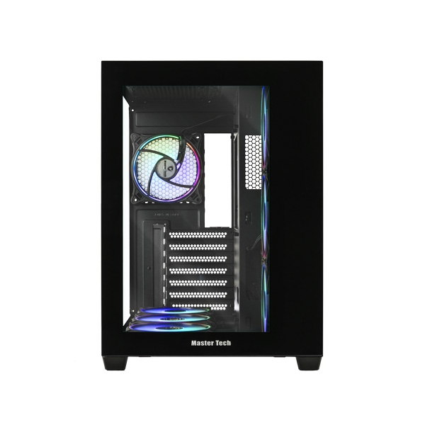 کیس مسترتک MasterTech Terabox RGB Mid Tower مشکی کیس مسترتک MasterTech Terabox RGB Mid Tower مشکی