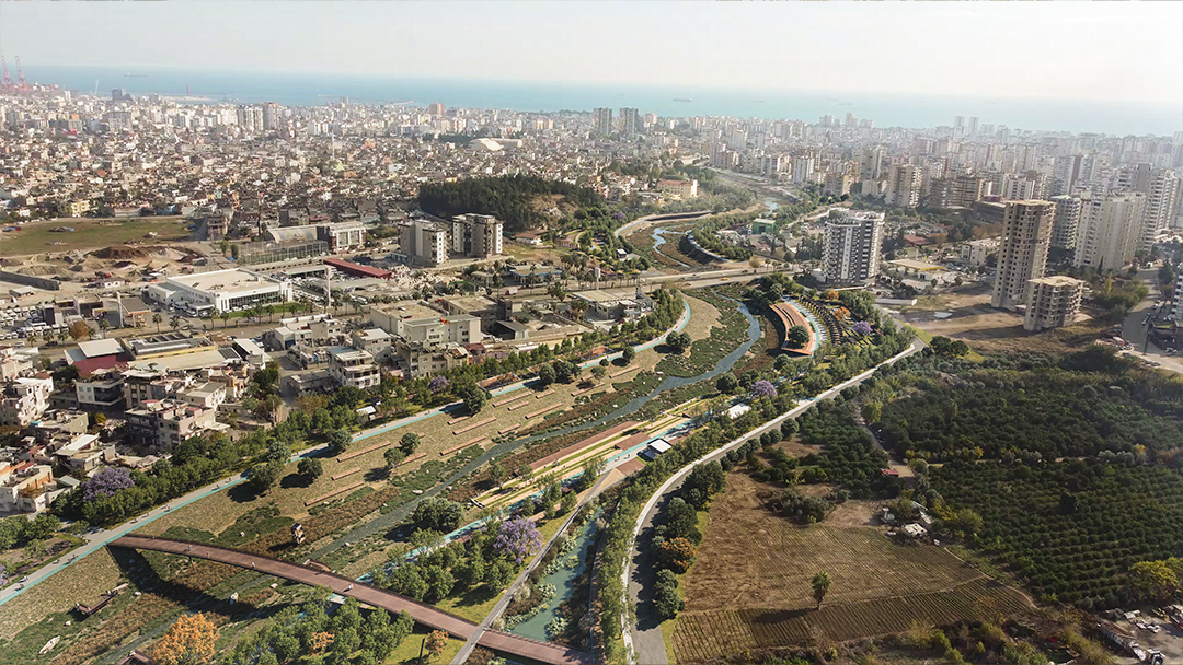 رابط کاربری نرمافزار D5 Render 3: نمای کلی از محیط نرمافزاری D5 Render 3 با ابزارهای طراحی و تنظیمات پیشرفته برای خلق تصاویر معماری واقعگرایانه.