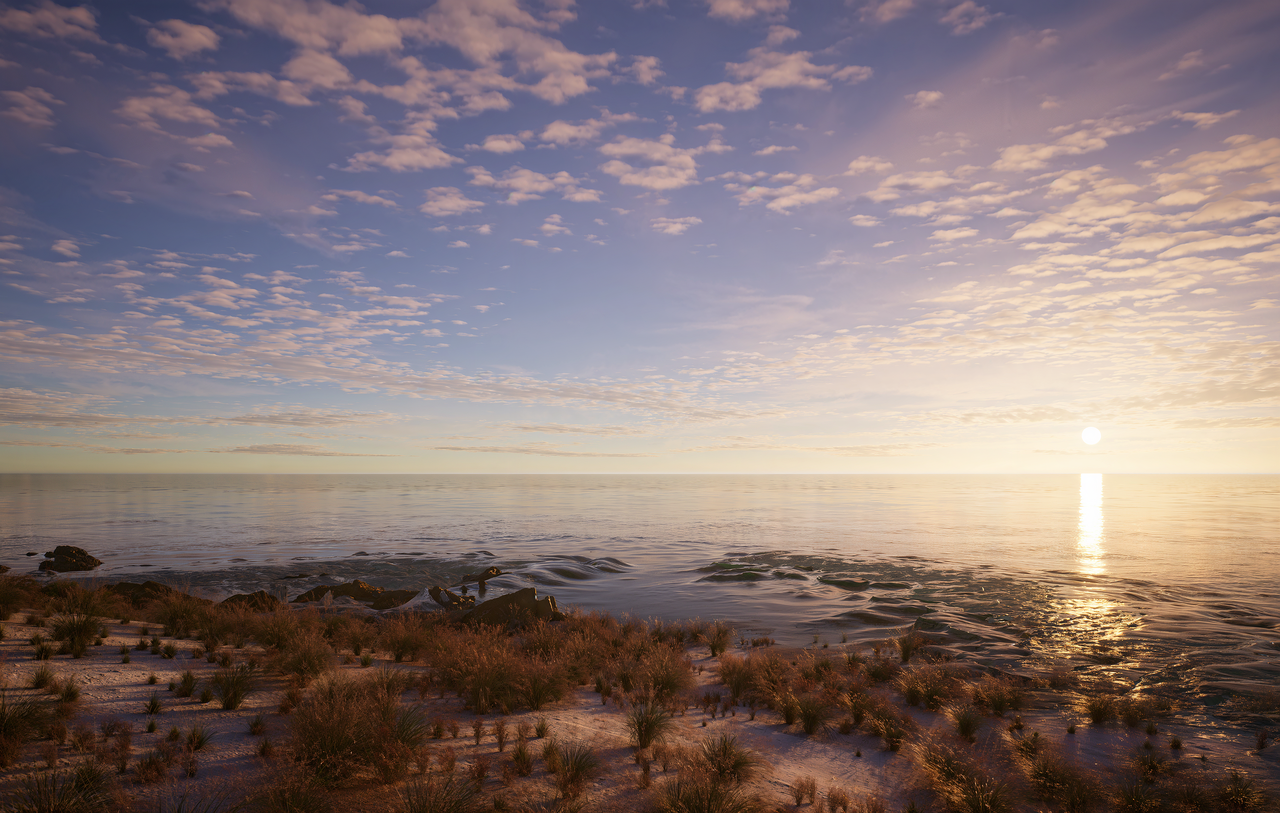 نورپردازی جهانی (GI) در D5 Render 3: مقایسهای بین رندرینگ سنتی و رندرینگ با استفاده از تکنولوژی D5 GI، نشان دهنده دقت و سرعت بالای نورپردازی در D5 Render 3.