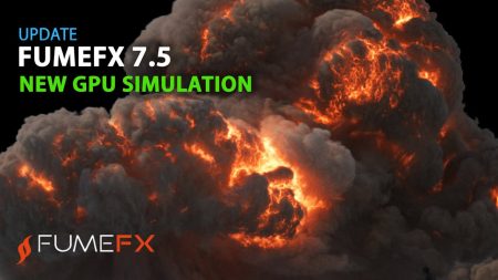 Sitni Sati FumeFX 7.5 برای 3ds Max شتاب‌دهنده GPU برای شبیه‌سازی سیالات گازی