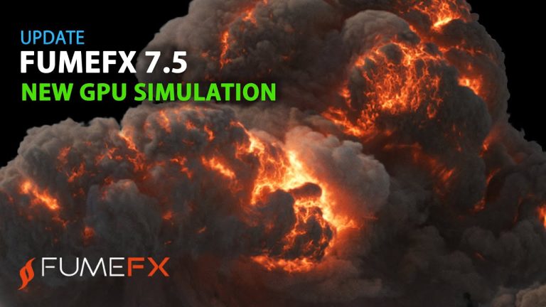 Sitni Sati FumeFX 7.5 برای 3ds Max شتاب‌دهنده GPU برای شبیه‌سازی سیالات گازی
