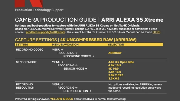 دوربین ARRI ALEXA 35 Xtreme