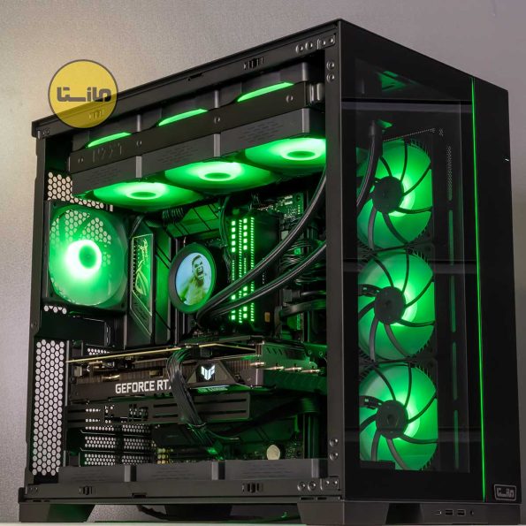 سیستم تدوین و افکت ویدیویی Intel 149 intel 14900k ROG Strix f wifi asus tuf 3090 ti 24gb 1200w tuf asus lian li 011 3x 2tb 990 pro