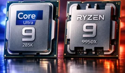 مقایسه Intel Core Ultra 9 285K و AMD Ryzen 9 9950X