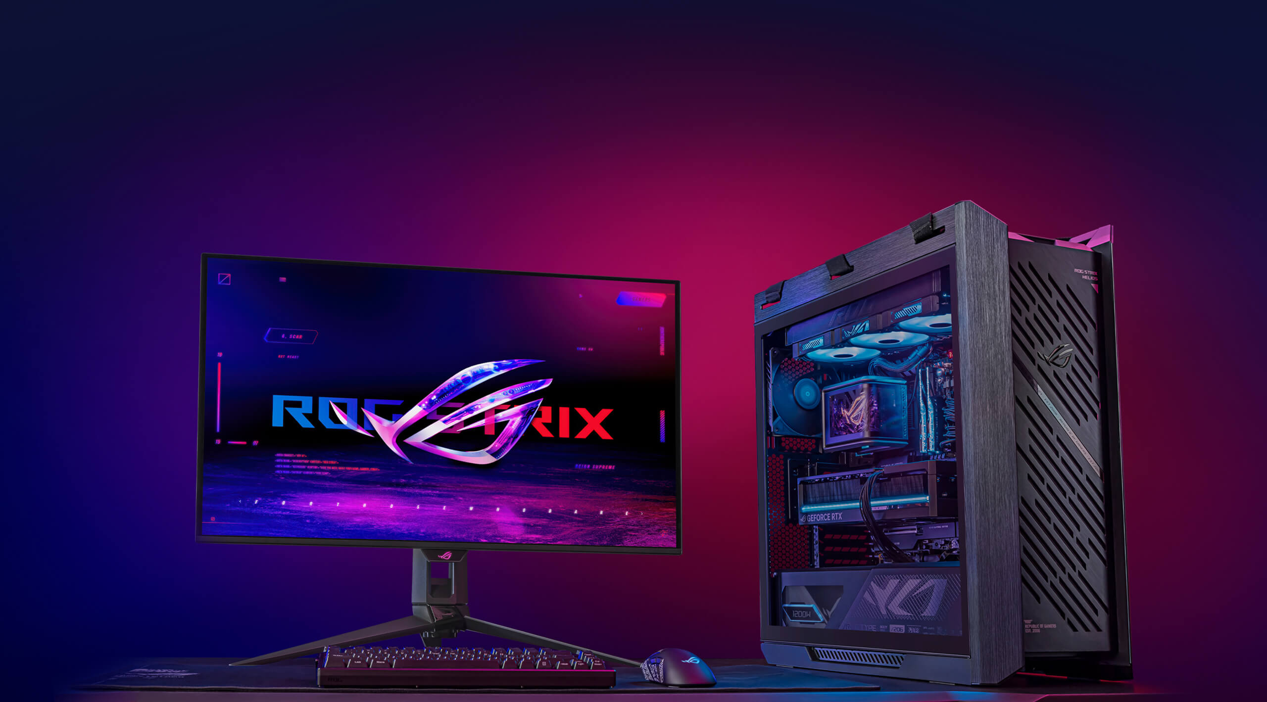 کیس ایسوس ROG Strix Helios II (1) کیس ایسوس ROG Strix Helios II