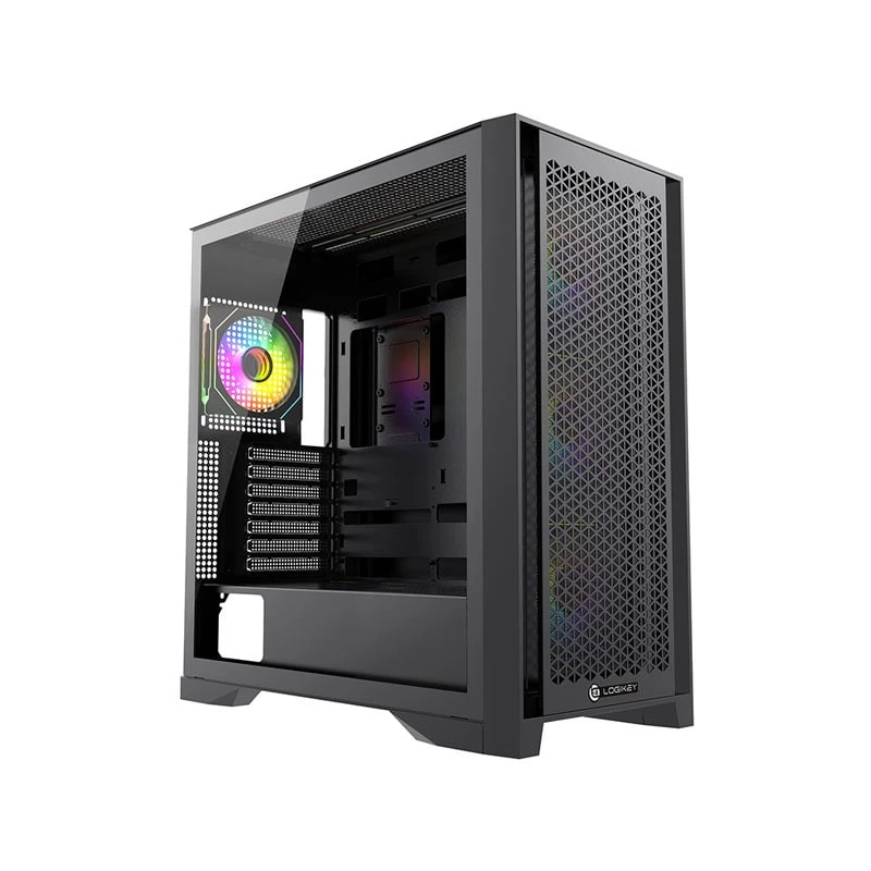 کیس کامپیوتر گیمینگ لاجی کی مدل LK-C634B قیمت خرید و فروش (4) کیس کامپیوتر گیمینگ لاجی کی مدل LK-C634B