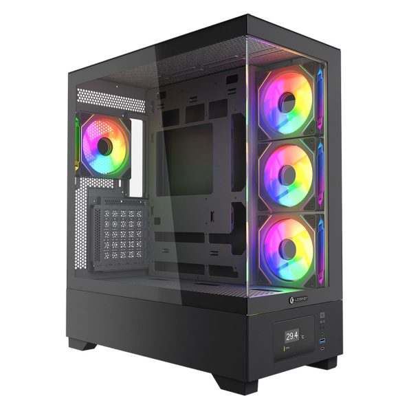 کیس کامپیوتر گیمینگ لاجی کی مدل LK-C674B