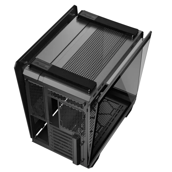 کیس گیمینگ ASUS TUF Gaming GT502 Horizon؛ نمای پانورامای بی‌مرز و مهندسی پیشرفته