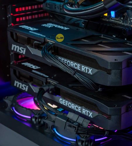 سیستم رندرینگ و هوش مصنوعی دو کارت گرافیکه RTX 5070 TI بروی مادبرد Z890 e (11)