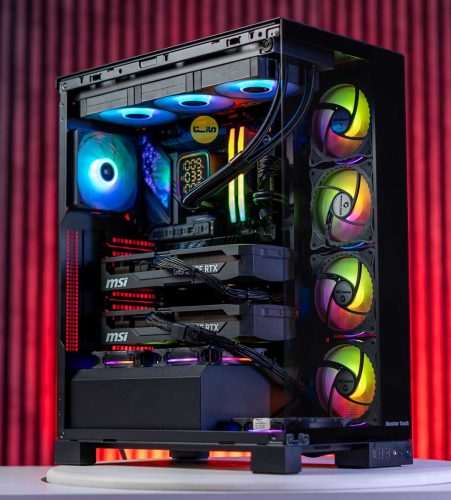 سیستم رندرینگ و هوش مصنوعی دو کارت گرافیکه RTX 5070 TI بروی مادبرد Z890 e (22)